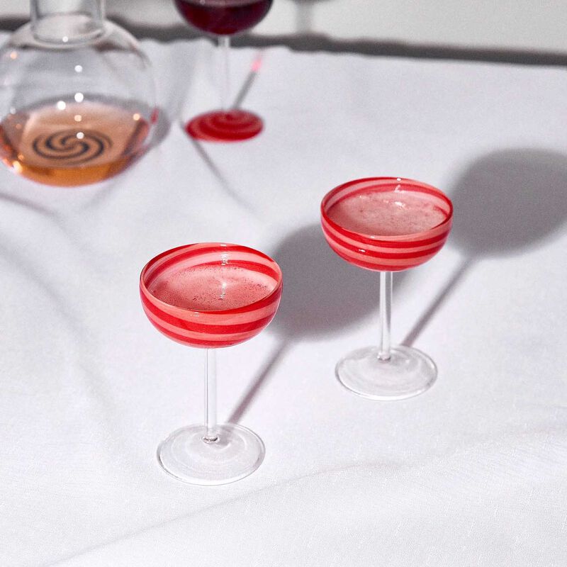 FAZEEK Swirl Coupe Glass Set of 2 image number 1
